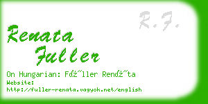 renata fuller business card